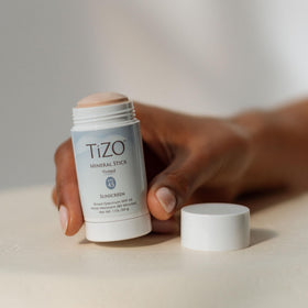 TiZO mineral stick enables quick, on-the-go application for busy days.