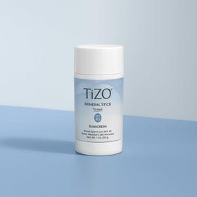 TiZO mineral stick tinted SPF 45 demonstrates water resistance during outdoor activity.
