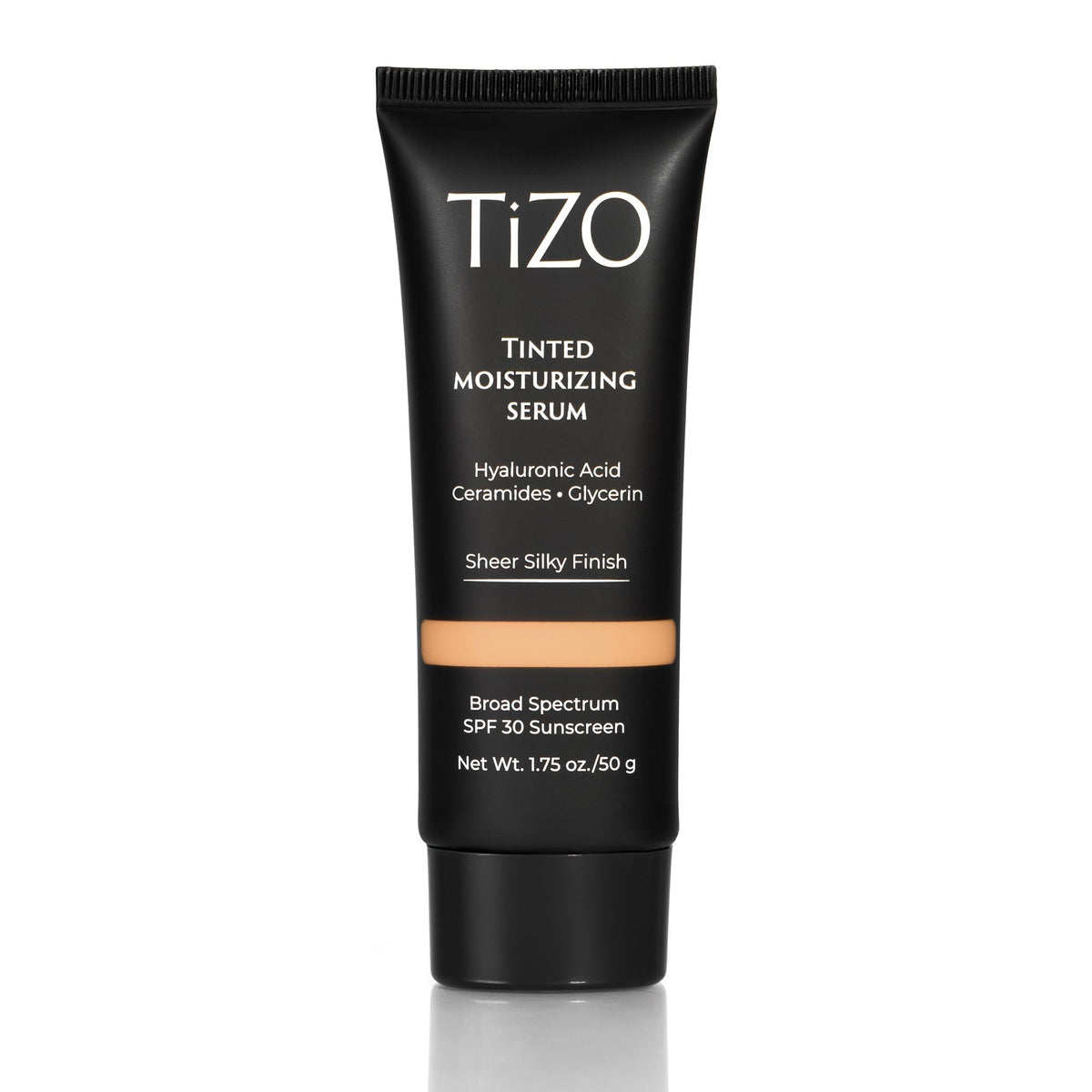 TIZO tinted moisturizing serum with SPF 30 in medium shade for sheer sun protection.
