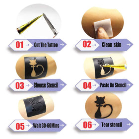 Tizoerly adhesive stencils pack with 20 designs for templates