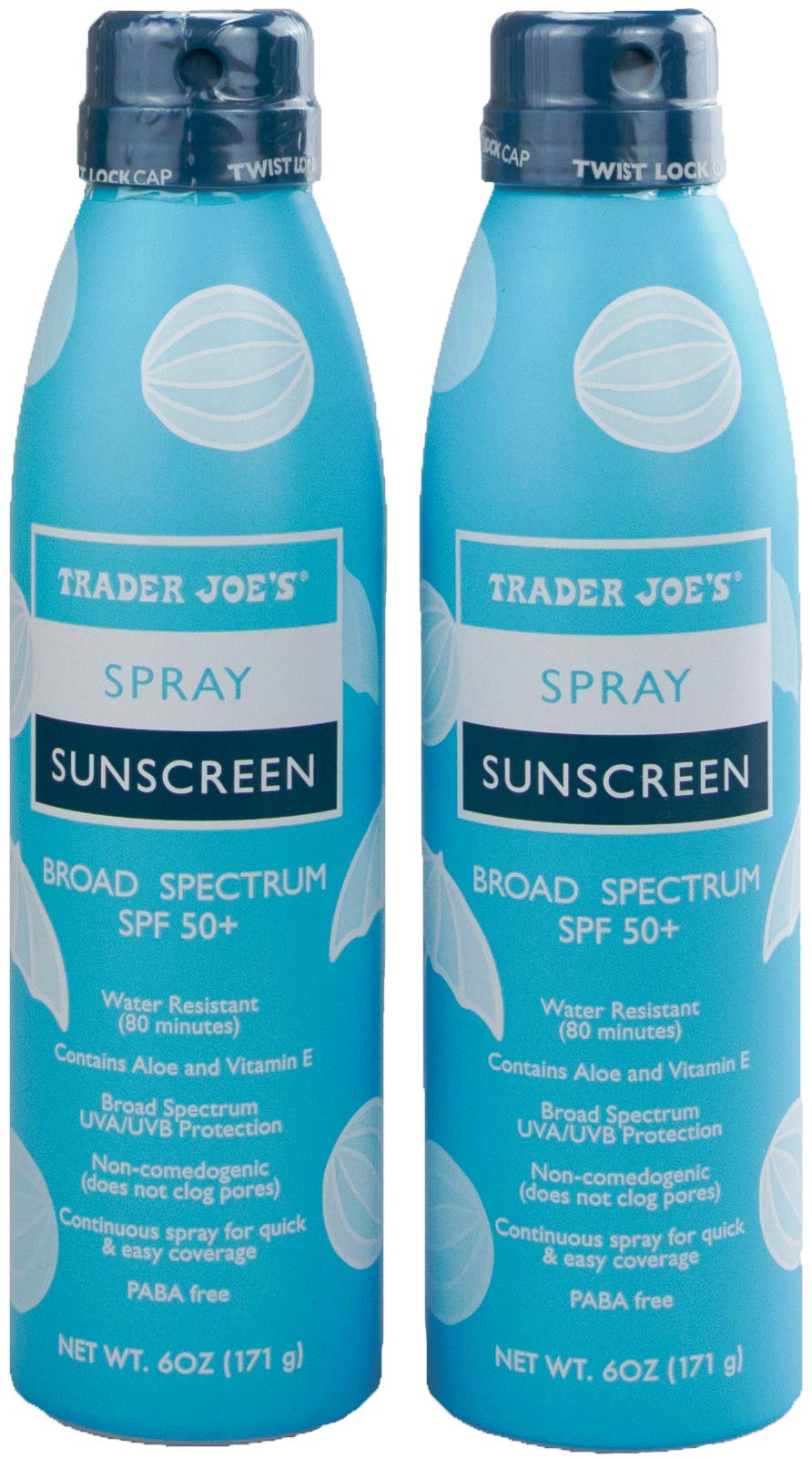 TJ's Nourish Spray Sunscreen bottle ready for all-day protection on the go.