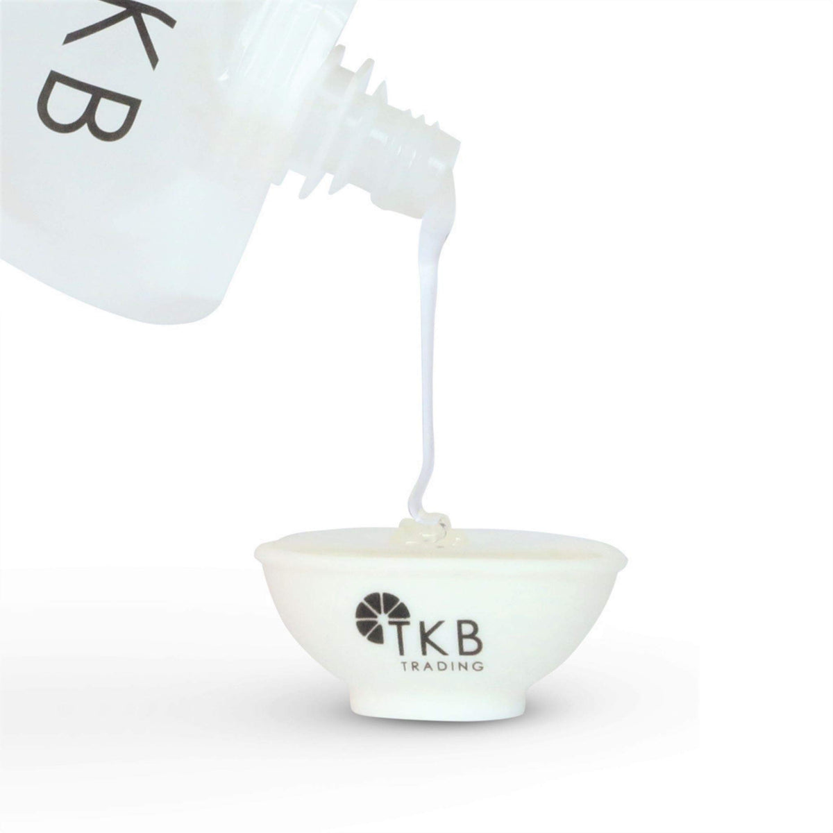 Close-up texture shot of polybutene reveals crystal clear shine in formulations.