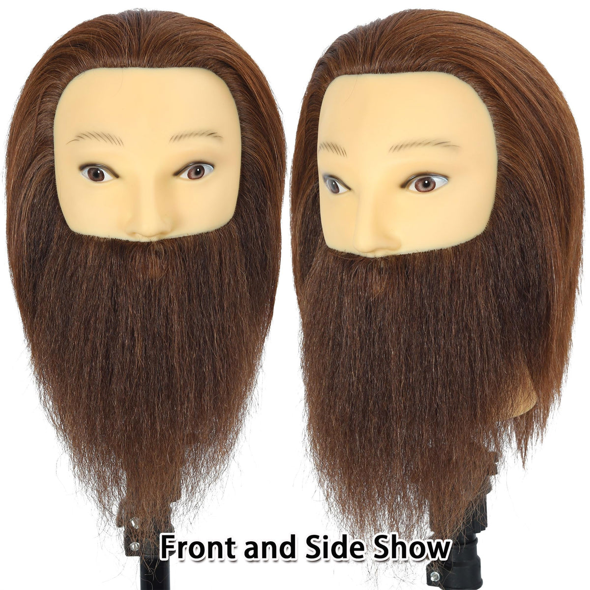 TKIMHEQ male head close-up highlights skin-like PVC texture for practice