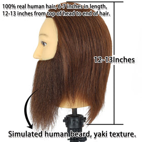 TKIMHEQ mannequin head hair ready for bleaching or dyeing demonstrations