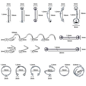 TKKUY 12G-14G-16G-20G needles show professional-grade piercing tools.