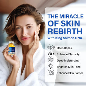 TKYT Salmon DNA Serum packaging shows premium, leak-proof design.