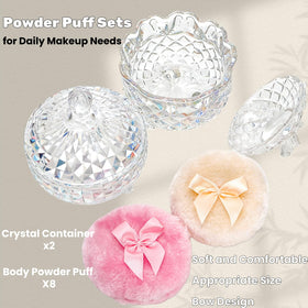 Tlence velour sponge puff delivers fluffy texture for smooth powder pickup.