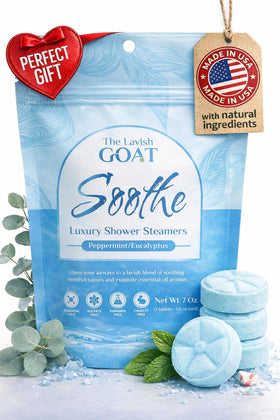 TLG Soothe shower steamer packshot offers long-lasting aroma for spa-like showers.