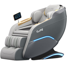 TLIFE massage chair full body 160° zero gravity angle for spine comfort.