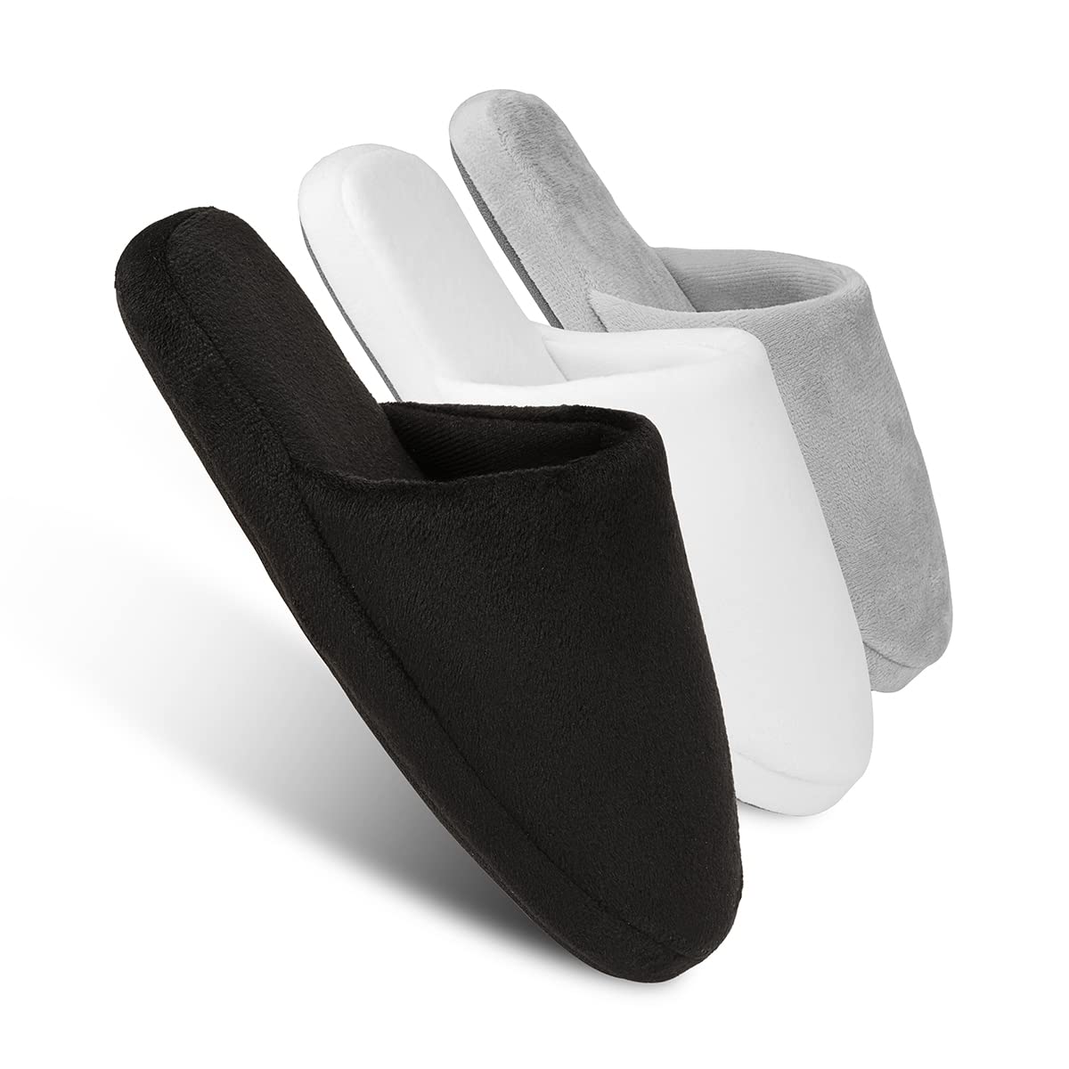 Tlizzz7 luxury spa slippers closeup shows cotton memory foam comfort for home use.