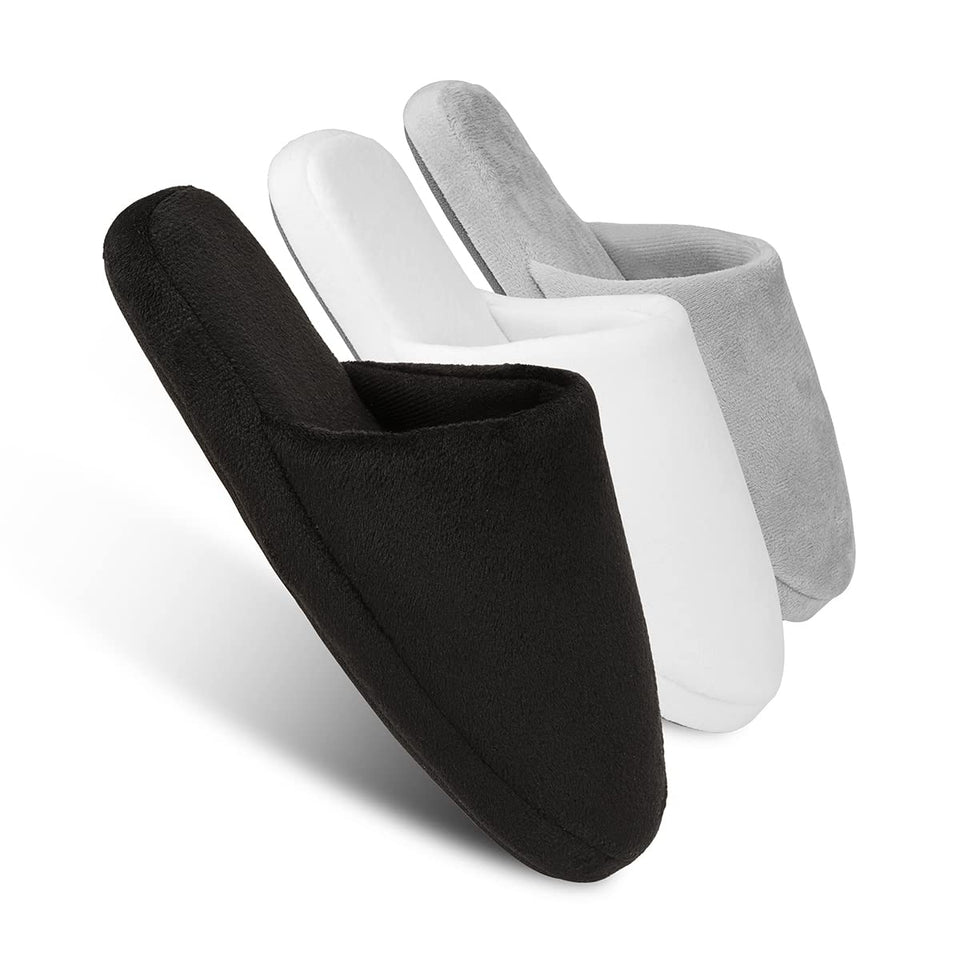 Tlizzz7 luxury spa slippers closeup shows cotton memory foam comfort for home use.