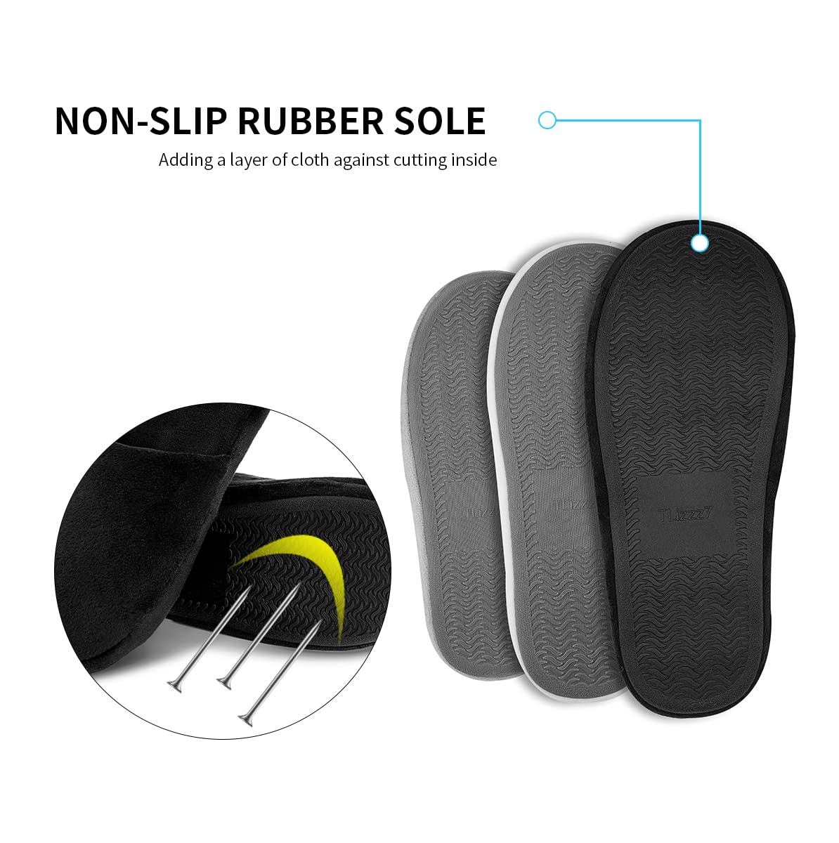 Tlizzz7 spa slippers indoor-outdoor versatility for hotel or travel.