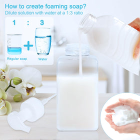 TMLECE TM fine rich foam action provides an airy lather with each squeeze.