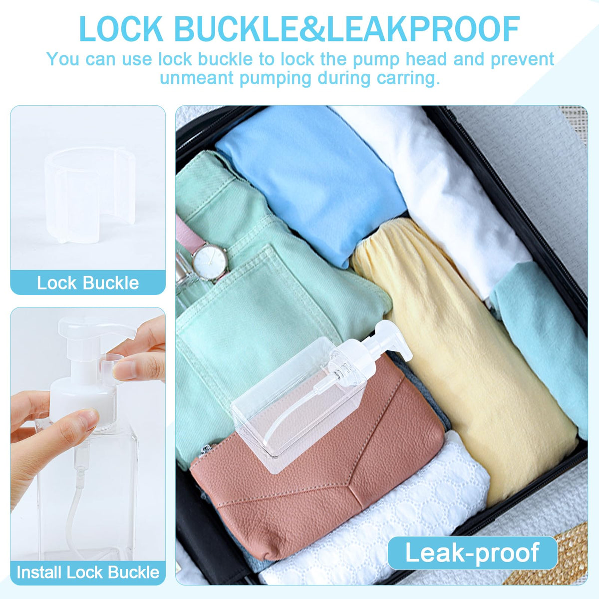 TMLECE TM leak-proof cap with groove keeping bottles secure during travel.
