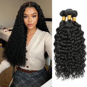 Tmlkhl water wave bundle 16-inch weft closeup showing soft texture and shine ideal for effortless full-head styling