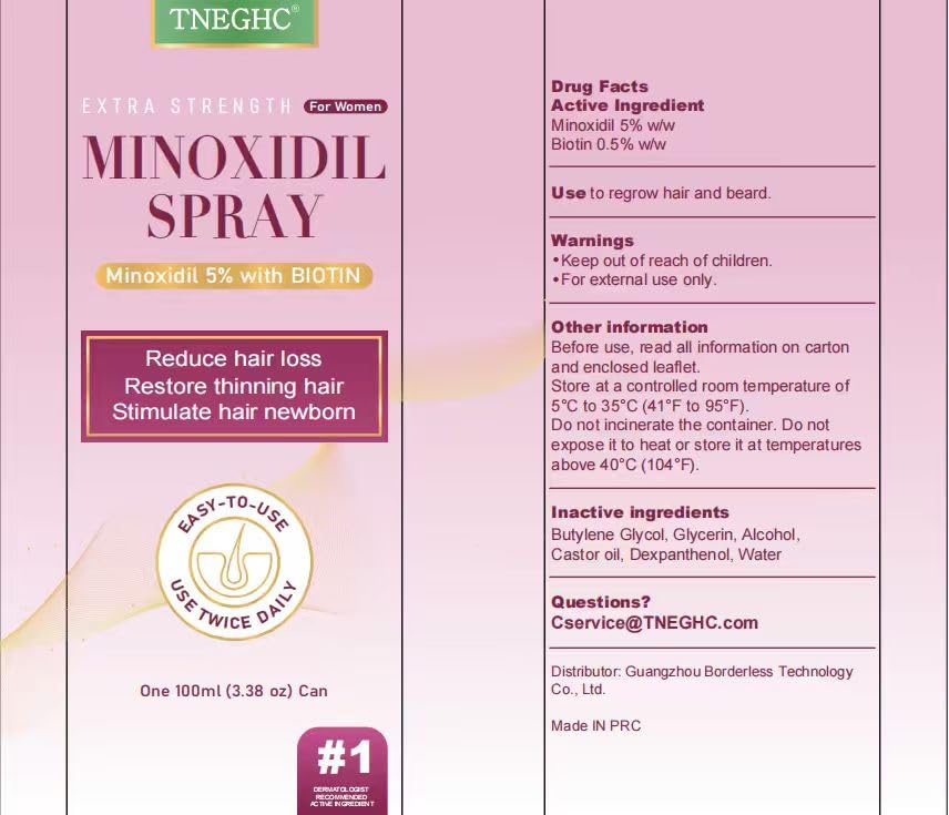 TNEGHC minoxidil bottle in compact travel case for on-the-go use