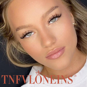 TNFVLONEINS bond and seal lash glue for durable, clump-free adherence.