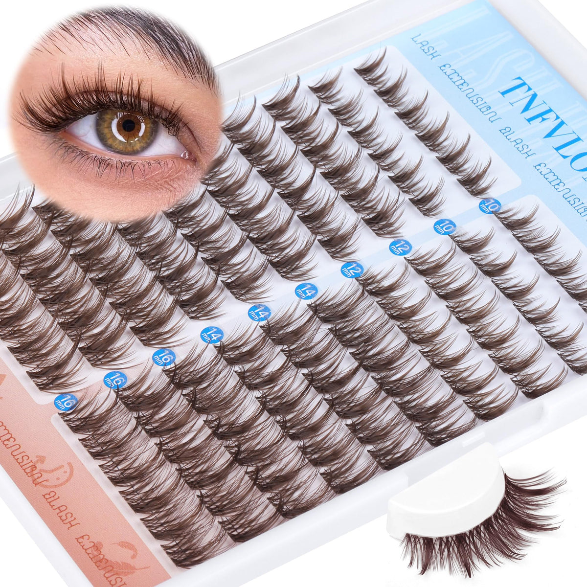 TNFVLONEINS manga lash look for everyday wear or special occasions.
