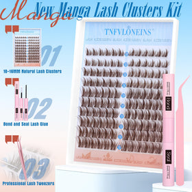TNFVLONEINS professional lash tweezers for precise placement.