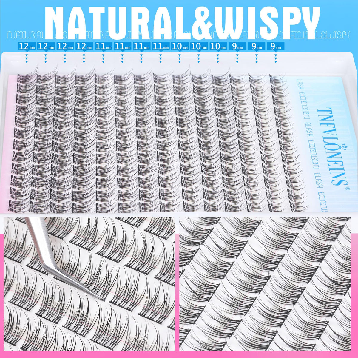 TNFVLONEINS professional lash tweezers for precise placement