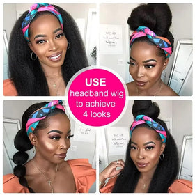 TNICE headband wig supports elegant buns for formal events.