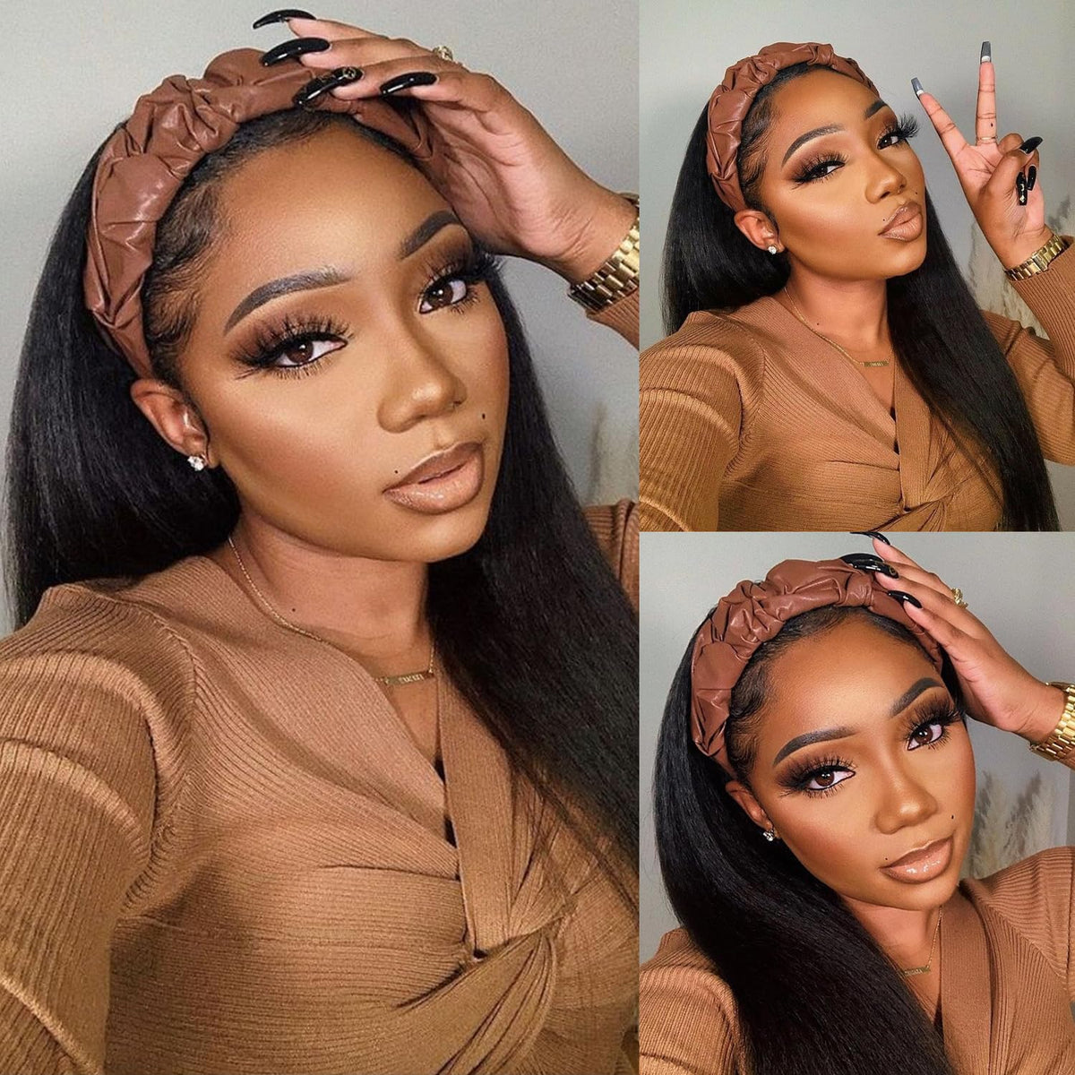 TNICE headband wig glueless fit for quick, secure wear without glue.