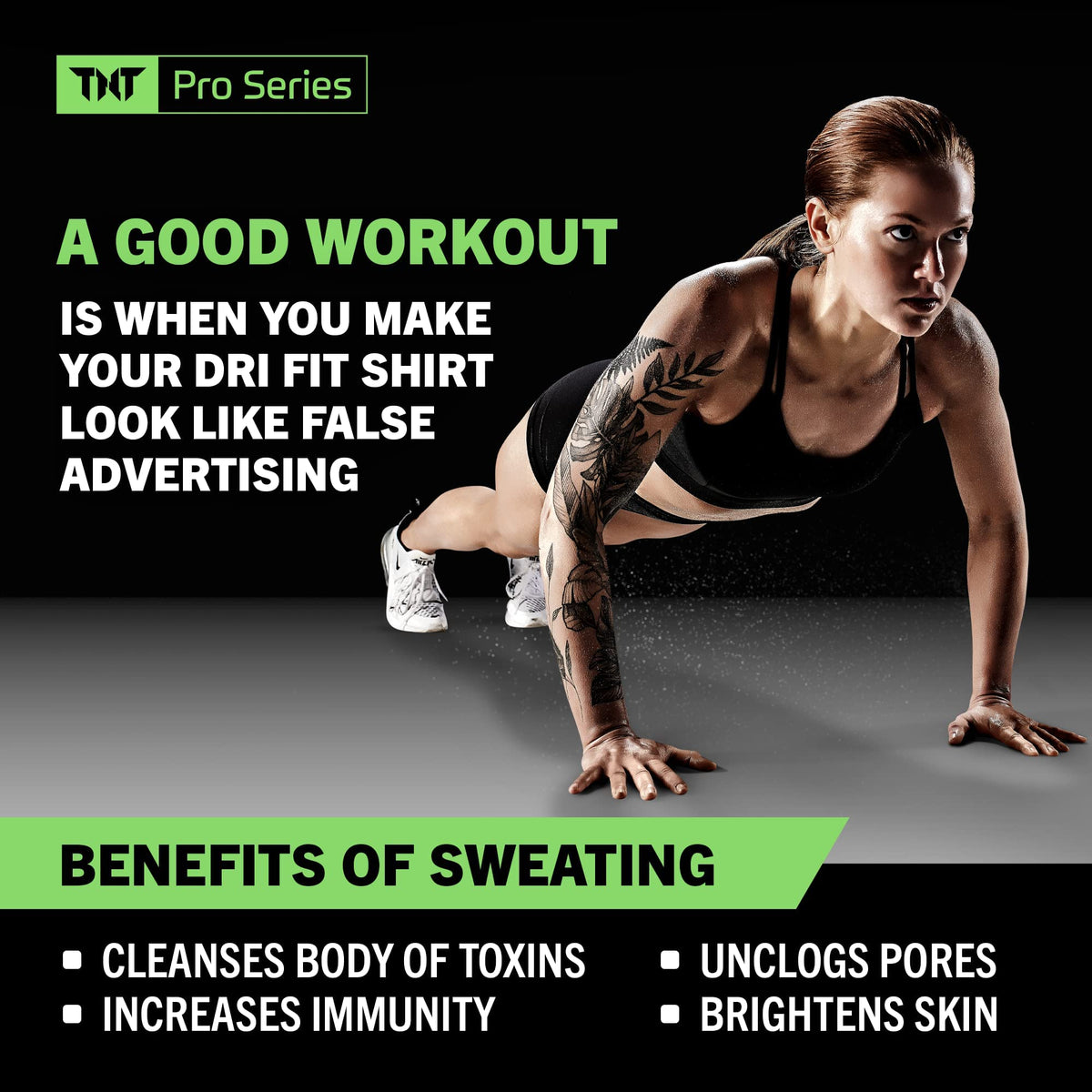 Close-up of TNT Pro Ignite Sweat Cream Stick texture and grip.