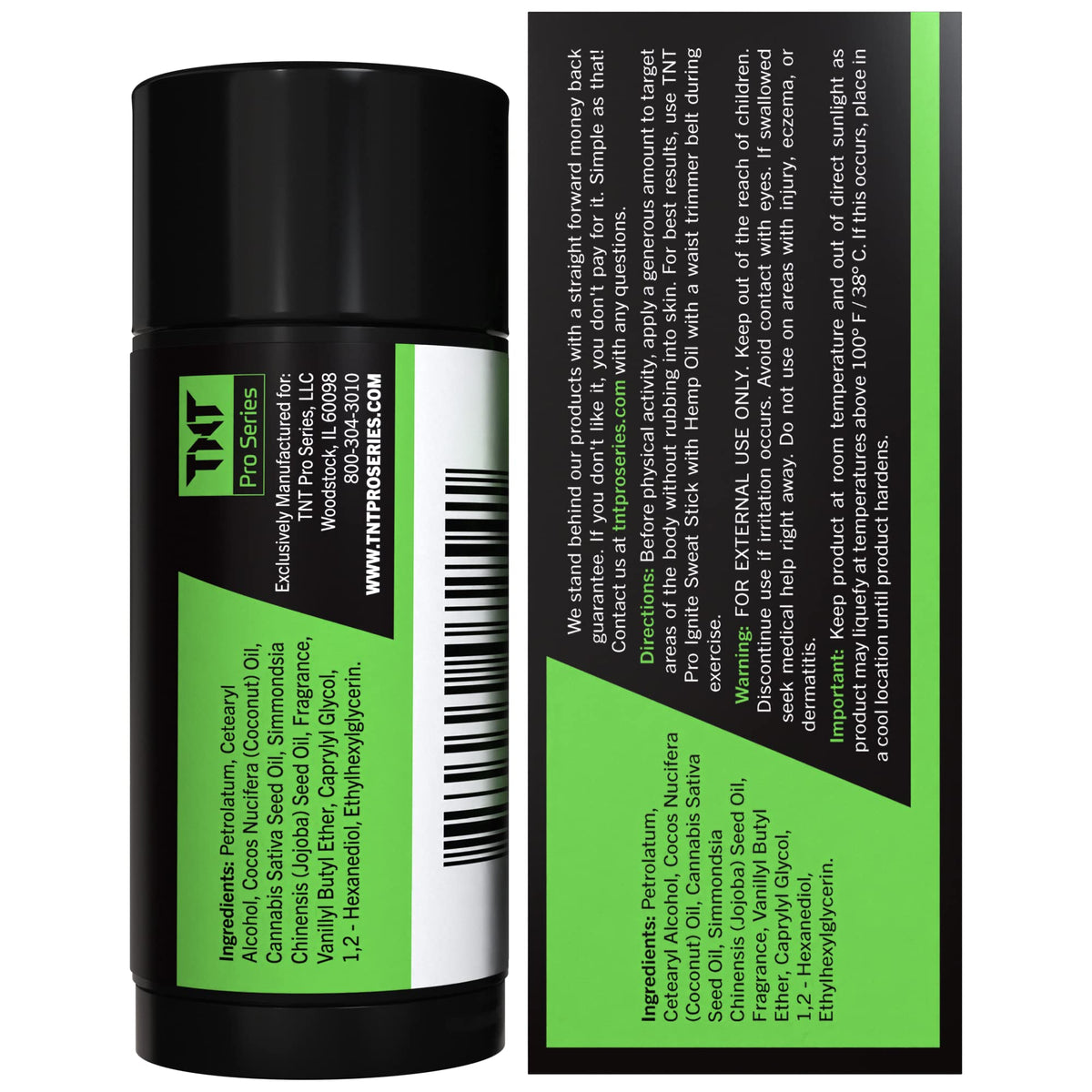 Travel-friendly TNT Pro Ignite Sweat Cream Stick on-the-go use.