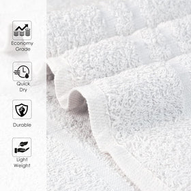 TOALLA close-up of 100% cotton towels showing softness and high absorbency
