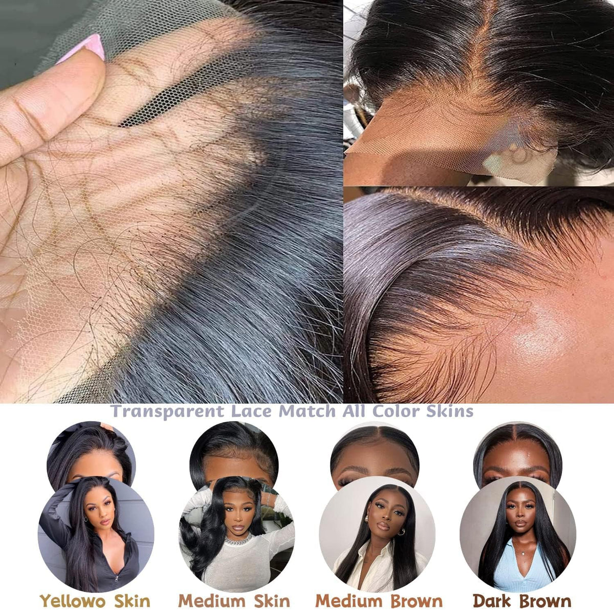 Tobasew glueless lace-front wig with secure cap for easy, comfortable wear
