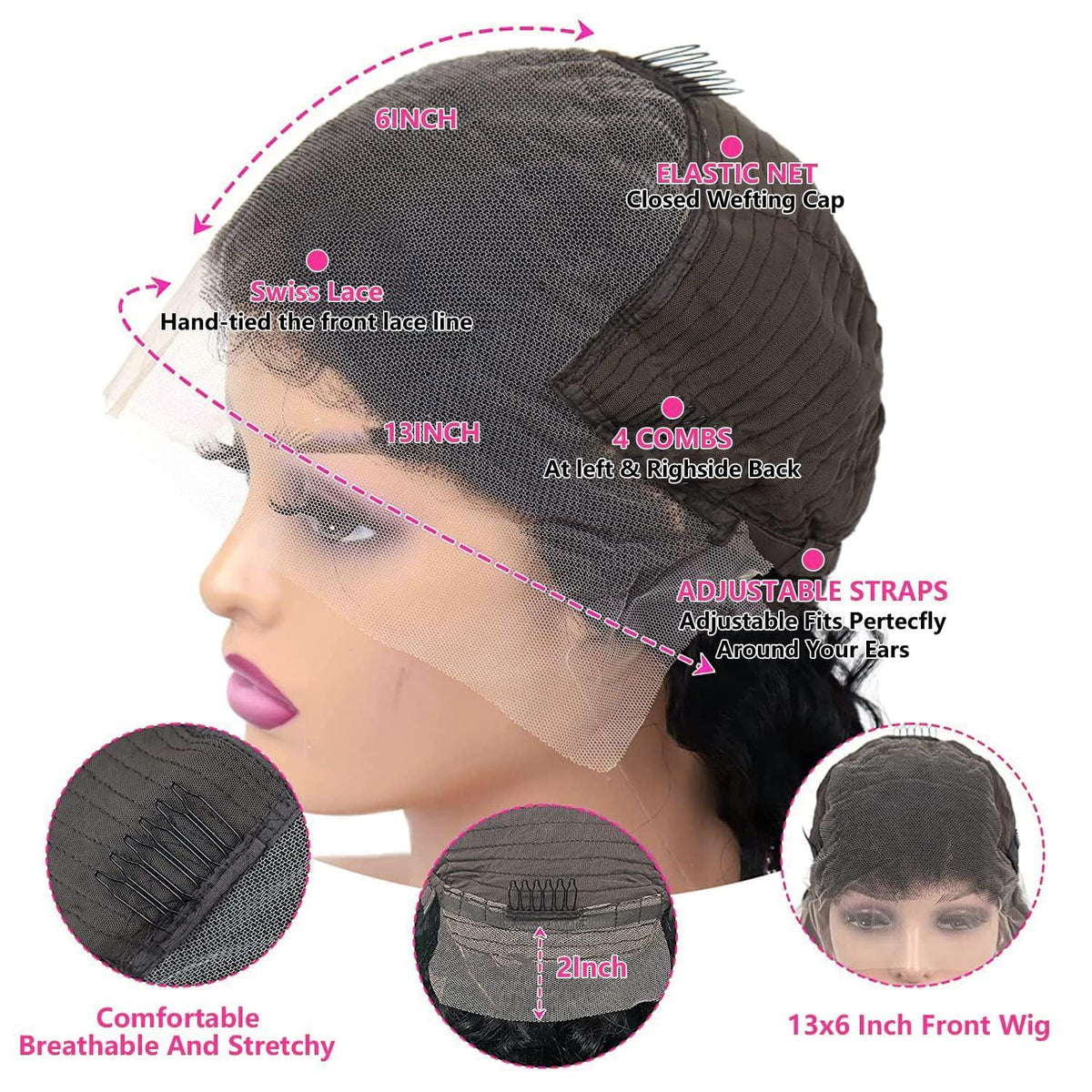 Tobasew pre-plucked baby hair wig for natural-looking hairline instantly