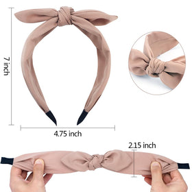 TOBATOBA black bow headband suitable for casual or dressy looks