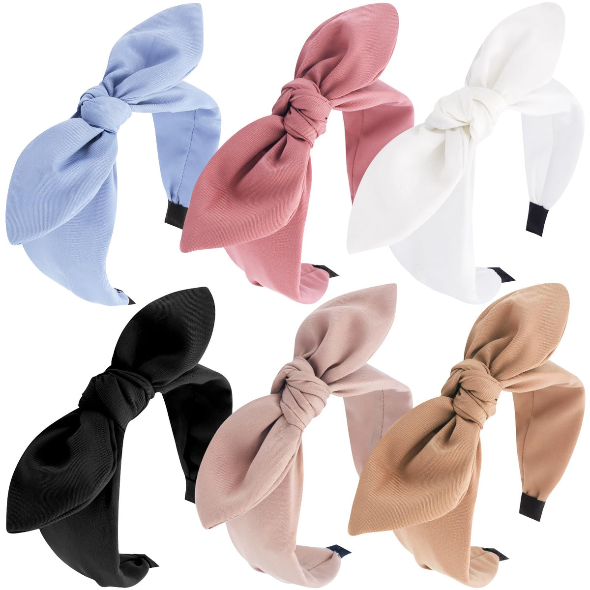 TOBATOBA bow headbands set of 6 adds versatile color for everyday outfits.