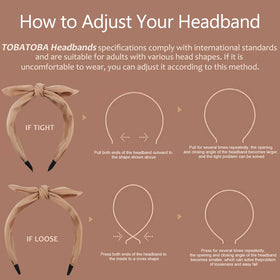 TOBATOBA detailed bow design headband enhances hairstyles with charm.