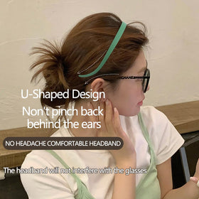 TOBATOBA headbands use durable matte plastic that stays lightweight and scalp-friendly.