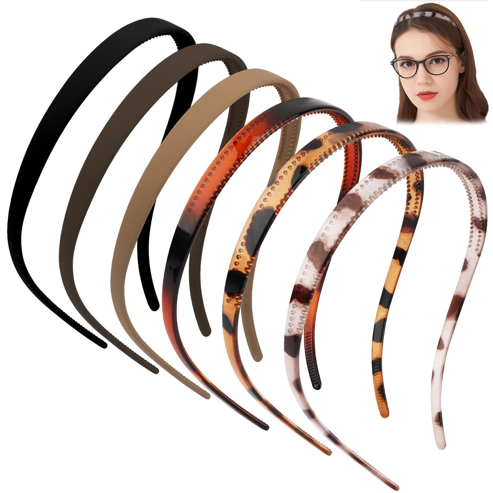 TOBATOBA headband for glasses wearers with non-slip teeth grip