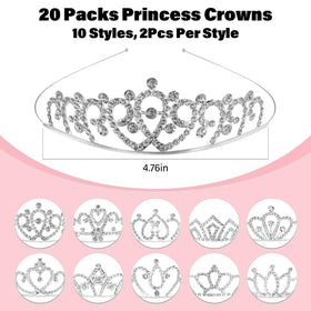 TOBATOBA tiaras for birthdays with sparkling crowns for celebrations