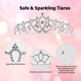 TOBATOBA tiaras with smooth, kid-safe edges for party safety