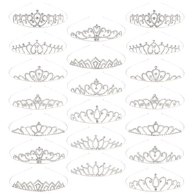 TOBATOBA tiaras for weddings with glittering rhinestones for magical photos