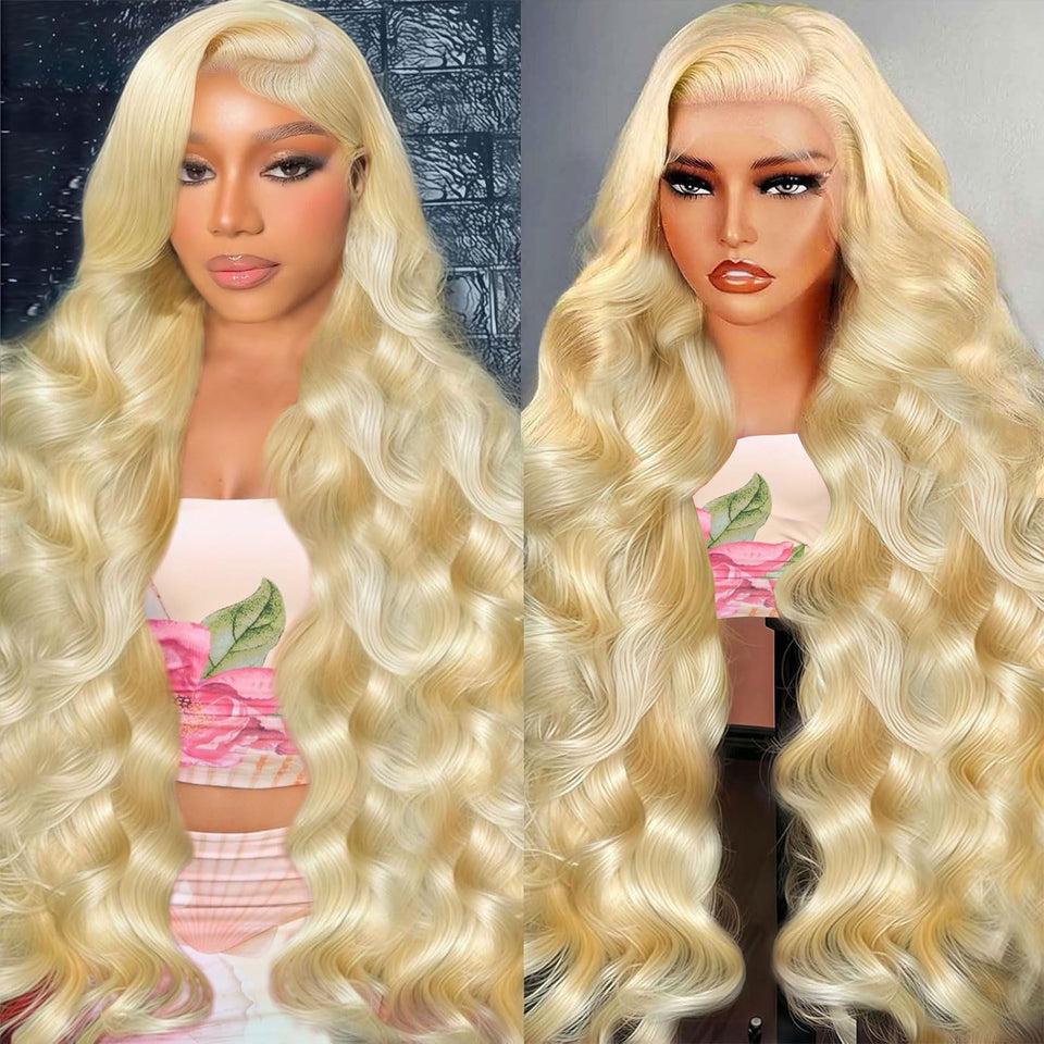 Tobeaper 613 blonde lace-front wig with natural scalp blend for daily wear.
