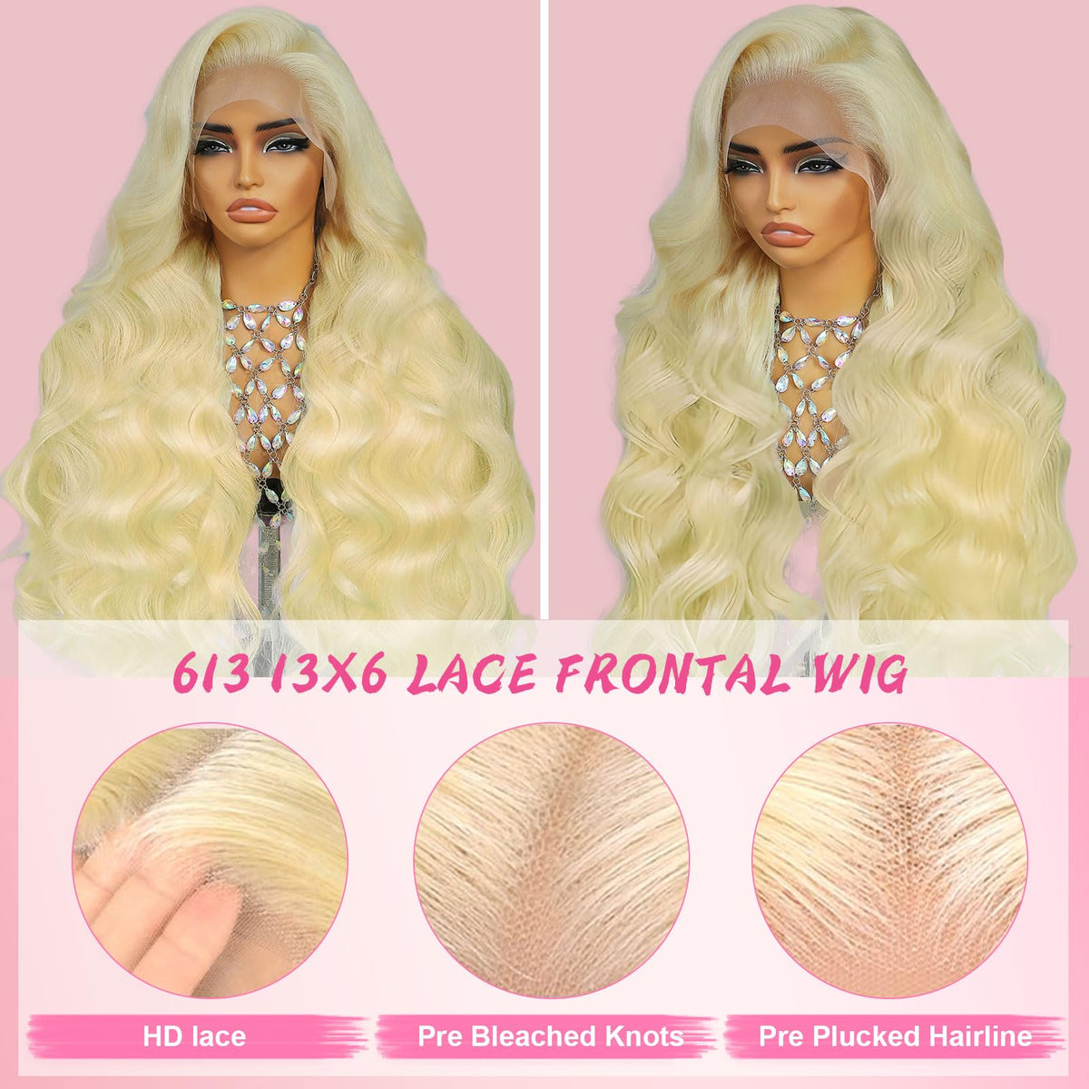 Tobeaper body wave hair close-up highlighting soft texture and shine.