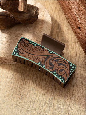 Tobeffect large 4-inch hair clip with matte finish provides secure, non-slip grip