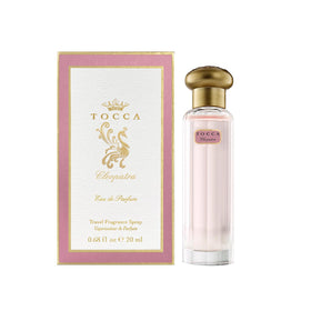 Tocca Cleopatra perfume bottle, front view, a luxe vanity centerpiece.