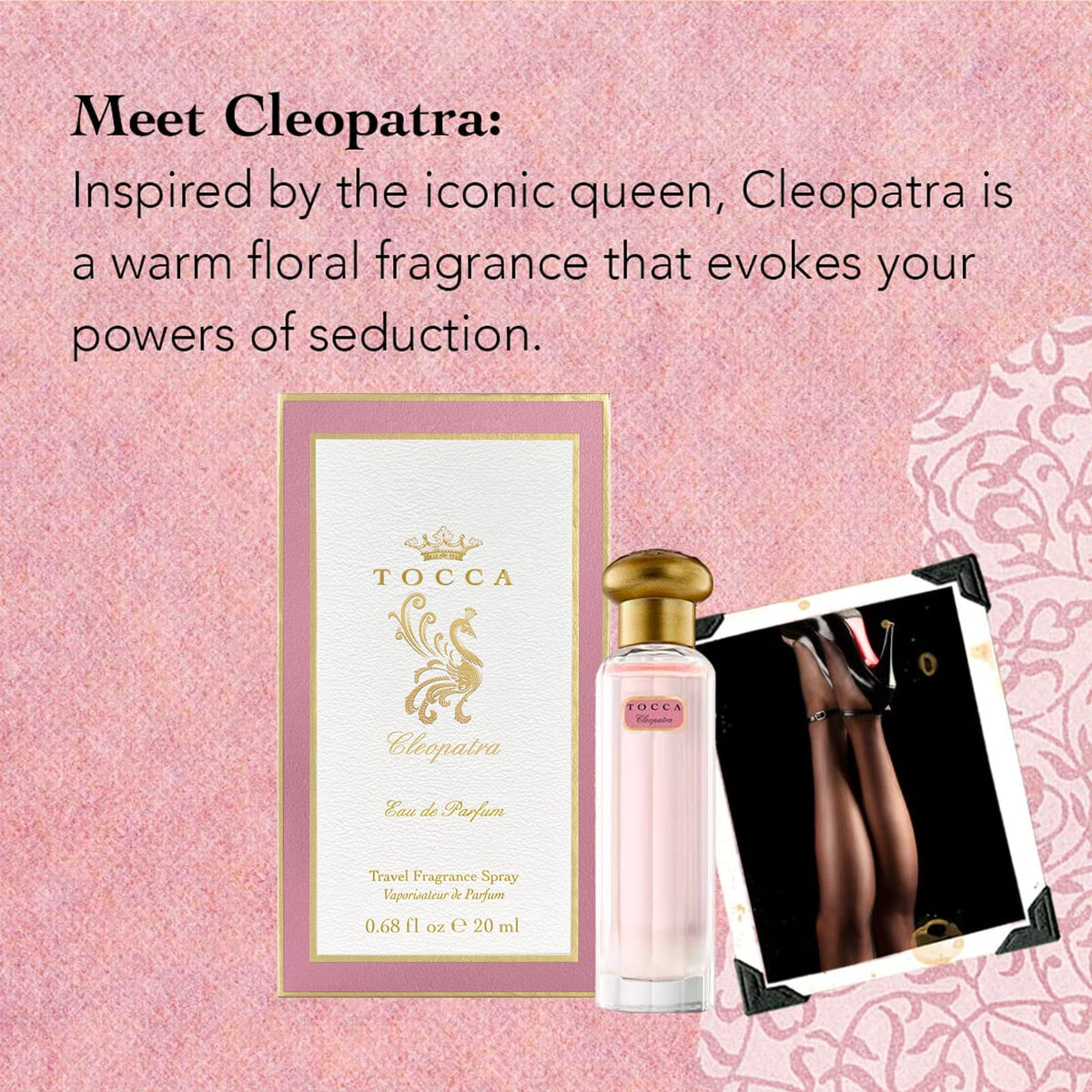 Tocca Cleopatra gift box ready image shows thoughtful, ready-to-gift presentation.