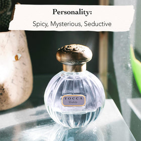 Tocca Colette bottle silhouette with a 1920s-inspired cut-glass design