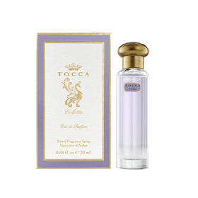 Tocca Colette bottle closeup showing the vintage cut-glass design for a luxe display