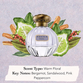 TOCCA Colette fragrance spray ready for a light, lasting veil