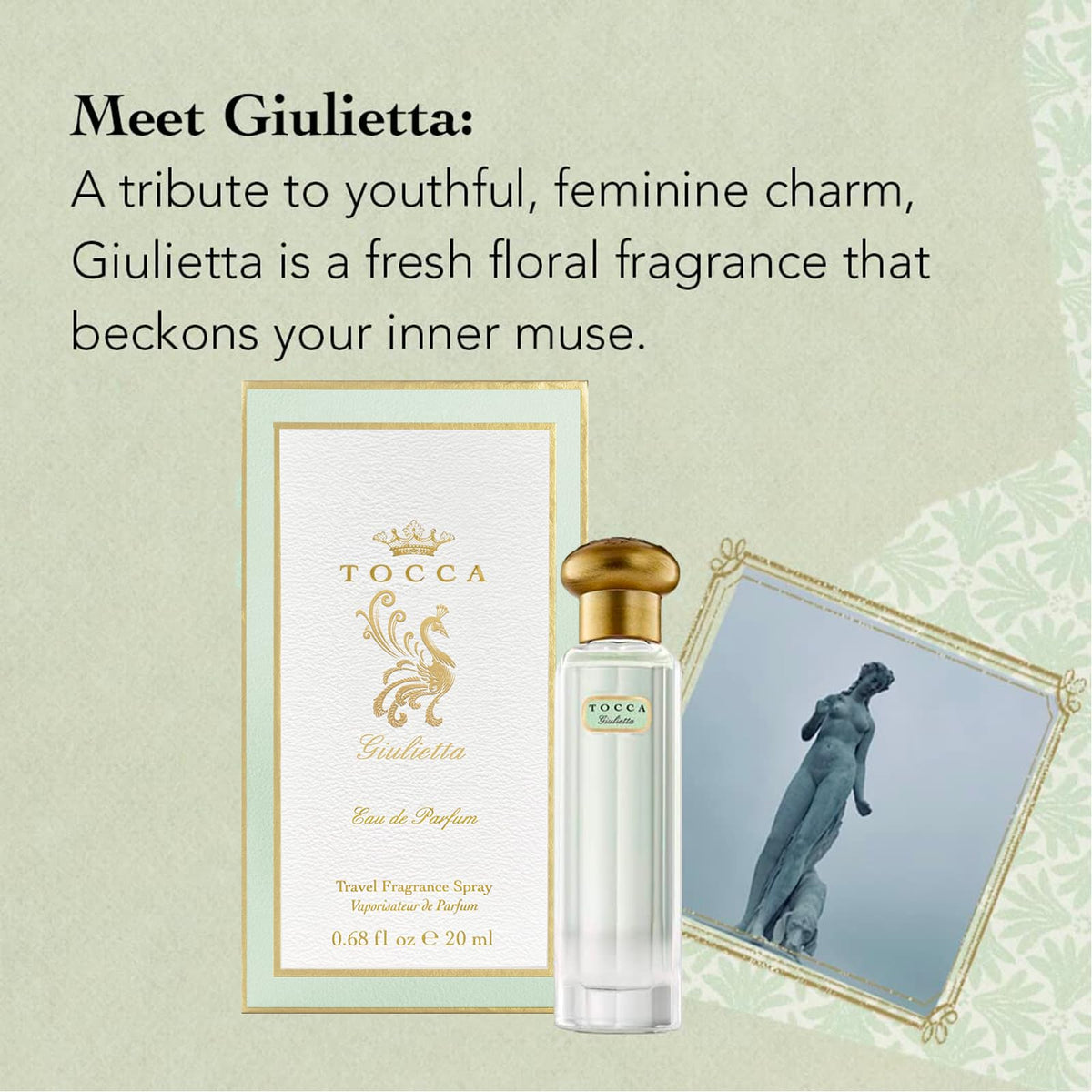 Tocca Giulietta green apple detail suggests crisp, uplifting scent for daytime wear