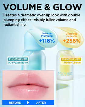 Silicone tip of TOCOBO Glam Max Lip Oil for precise, clean application.