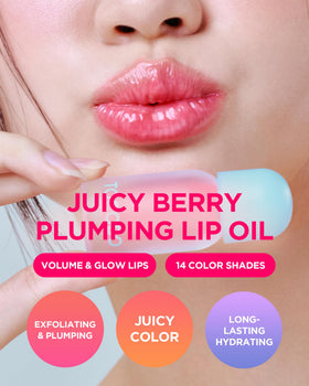 TOCOBO Juicy Berry Lip Oil silicone tip applicator enables precise, waste-free application.